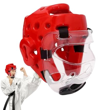 ETUCYNG Martial Arts Head Guard ABS & Kickboxing Face Protection Breathable Mesh for Maximum Ventilation Ideal for Training, Competition and Children's Self Defence