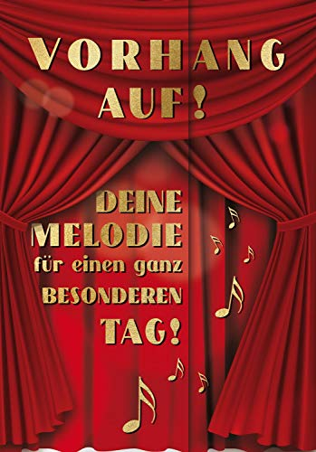 bentino Geburtstagskarte XL mit Musik, DIN A4 Set mit Umschlag, spielt klassische Musik, Sound in toller HiFi Qualität, hochwertige Glückwunschkarte, Grußkarte aus der Serie Great Cards