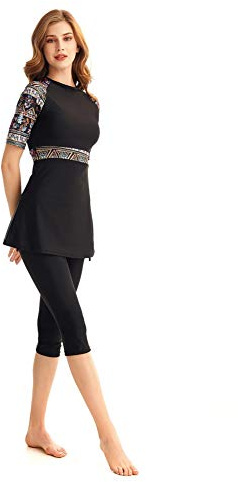 Modest baddräkt, hudutslag, vakt, surfdräkt, kortärmade badkläder, burkini, baddräkt