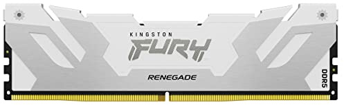 Kingston FURY Renegade DDR5 RGB Silber/Weiß XMP 16GB 6400MT/s CL32 DIMM Desktop Gaming Speicher Einzelmodul - KF564C32RWA-16