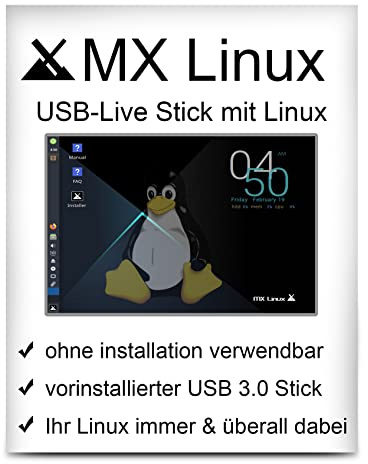 Linux MX mit 64 Bit - Live Version - bootfähig - Betriebssystem