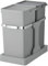EKO - Deco Duo Pull Out Recycling Bin - Space Efficient, Stainless Steel Runners, Perfect for Kitchen & Home, Matt Grey Finish, 35L - 20+15 Litre