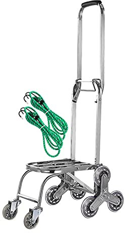 Electric Stair Climbing Trolley 1200W Powered Hand Truck with Labor Saving Stair Climber 280KG Load Capacity and Stepless Speed Regulation