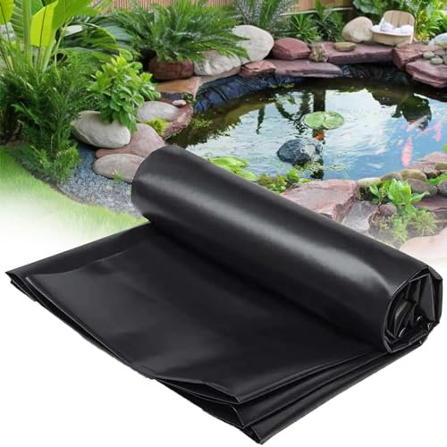 Revestimiento flexible de 0,12 mm para estanque de peces koi, 5 x 6 m, 6 x 9 m, 7 x 8 m, 8 x 10 m, ideal para paisajismo, agua, arroyos, fuentes, membrana duradera de jardín y piscina, 2 x 3 m