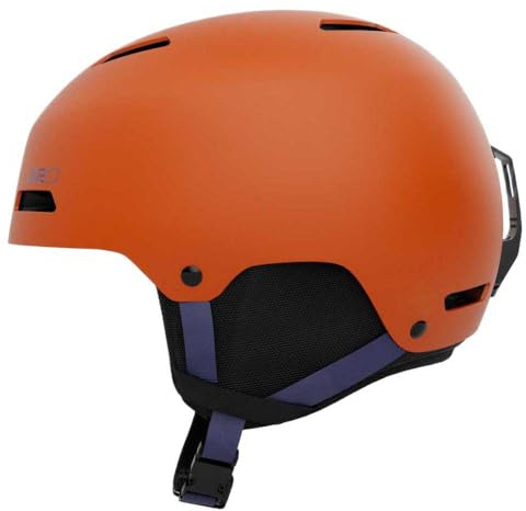 Giro Ledge FS skidhjälm och snowboardhjälm L | ABS-hårt skal med EPS, i form passsystem, ventilation, avtagbara öronkuddar | Freestyle hjälm matta orange