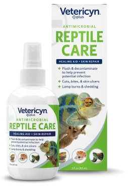 Vetericyn Plus Reptile Wound Care Spray | Reptile Skin Repair, Help Care for Reptile Wounds, Including Scale Rot, Lamp Burns, and Shedding. 3 Ounces