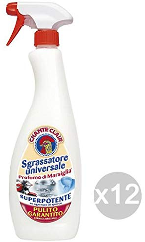 Chante Clair Fettlöser 625 Spray Marseille Reinigungsmittel und Reinigung des Hauses, 12 Stück