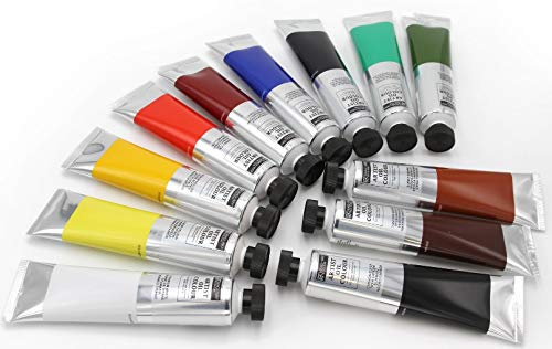 Magi Lot de 12 tubes de peinture à l'huile XXL 200 ml