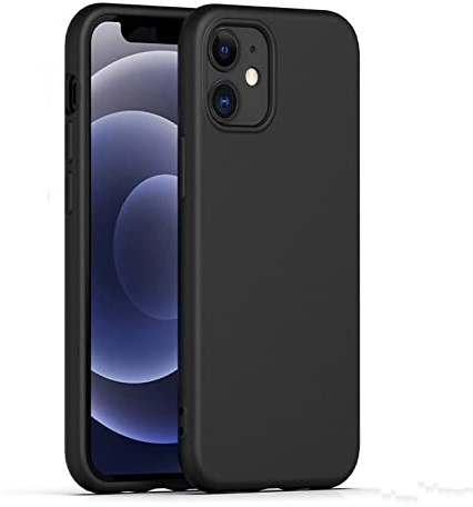 Funda para iPhone 12 y iPhone 12 Pro, Gueche [Slim Fit] a prueba de golpes [Funda protectora] Funda de goma de gel para iPhone 12 y iPhone 12 Pro Coque Funda Hülle Smartphone, Funda Móvil - Negro