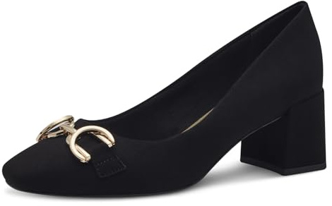 MARCO TOZZI Décolleté Donna con Tacco a Blocco Vegane, Nero (Schwarz), 40 EU