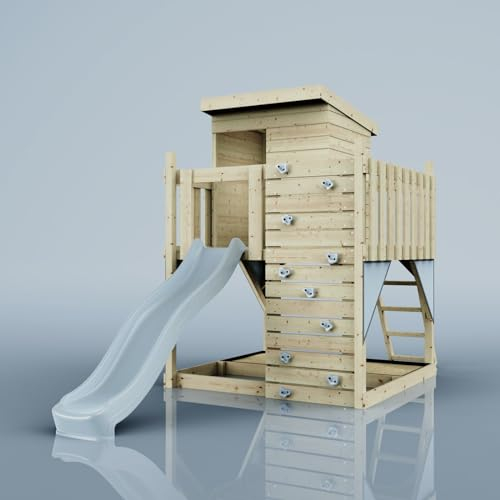 PolarPlay Stelzenhaus Polarlicht aus Holz in Blau