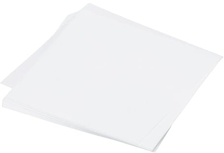 QUARKZMAN 25 Feuilles de Papier Origami Blanc 14 x 14 cm Feuille Carrée pour Projet d'Art et d'Artisanat, Débutants, Décoration Cadeaux