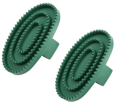 Tiardey 2 Stücke Pferd Gummikamm Pferd Striegel Gummi Haarentferner Kamm Für Haarausfall Pflege Pferde Und Massage