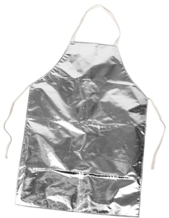 Gatuida Delantal Resistente Al Calor Ignífugo De Aluminio Reflectante Ajustable Para Soldadura Industrial y Protección Térmica, Delantal Técnico Para Trabajo a Altas Temperaturas 1 Unidad