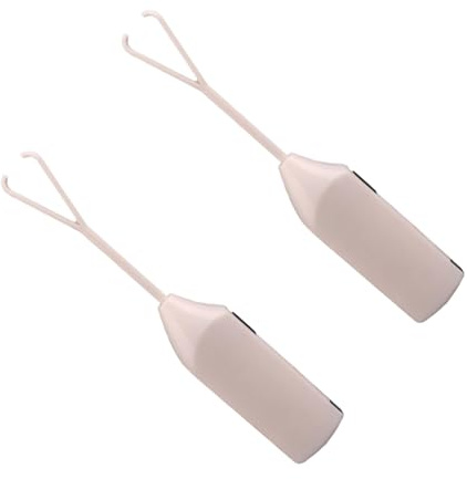 Hoement 2 piezas Espumador de Leche Eléctrico de Mano con Varilla Extraíble y Velocidades Mezclador Doméstico para Bebidas Funciona con Pilas Aa de Unidades Blanco