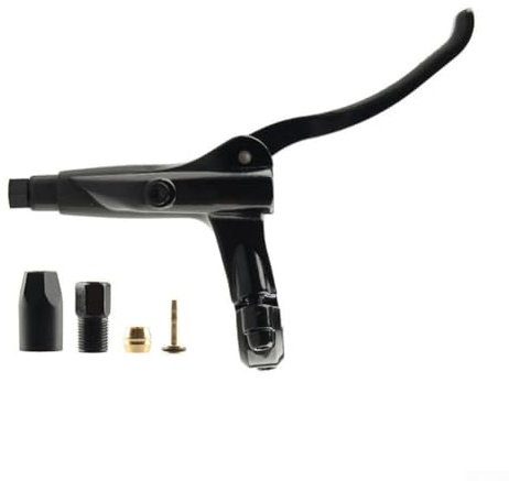 Yuanpgky Palanca de freno hidráulica para bicicleta de montaña con tubo de 5 mm, mango de freno de disco de aceite de aleación de aluminio compatible con aceite mineral, soporte de manillar de 22 mm