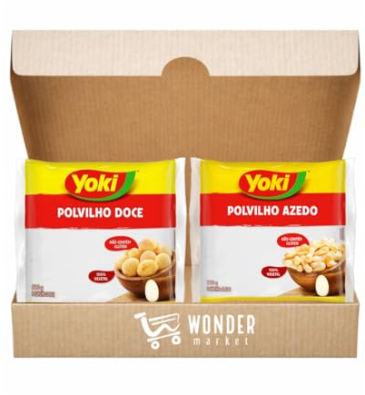 Wondermarket. Pack de almidón de yuca. Polvilho doce y polvilho azedo