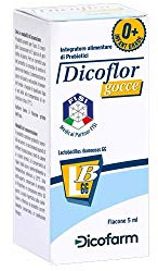 Dicofarm Dicoflor Gocce Integratore di Probiotici per la Flora Intestinale, 5 ml