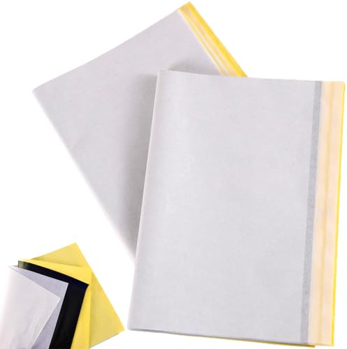 Tattoo Transfer Paper 20 Sheets Tattoo Stencil Paper,4 Layers Premium Thermal Stencil Paper for Tattooing to Skin,Tattooing Temporary TattooPaper,forTattooing Transfer Kit,Carbon Tracing Sheets