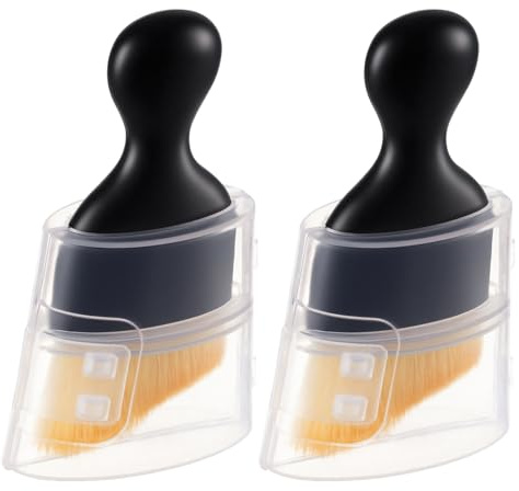 HOTUT Lot de 2 Kit de Nettoyage Voiture Intérieur, Brosses de Nettoyage de Voiture Dépoussiérantes, Sans rayures, pour Tableau de Bord, Grilles D'aération, SièGes, Intérieur