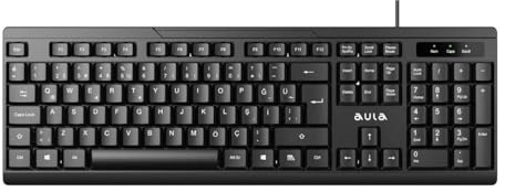 Aula AK205 105 tangentbord trådbundet turkiskt Q-tangentbord