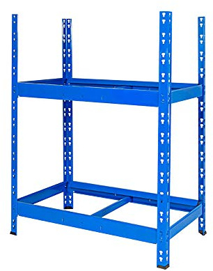 BRB Reifenregal, 2 Regalebenen, Stecksystem, BxTxH 1100x500x1200 mm, für Reifen bis Ø 680 mm