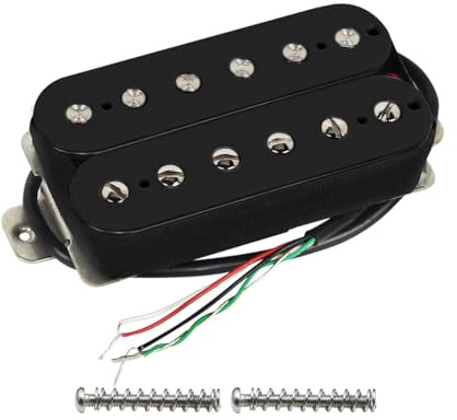 FLEOR Black Guitar Humbucker Pickups Alnico 5 Bridge Pickup 14-15k