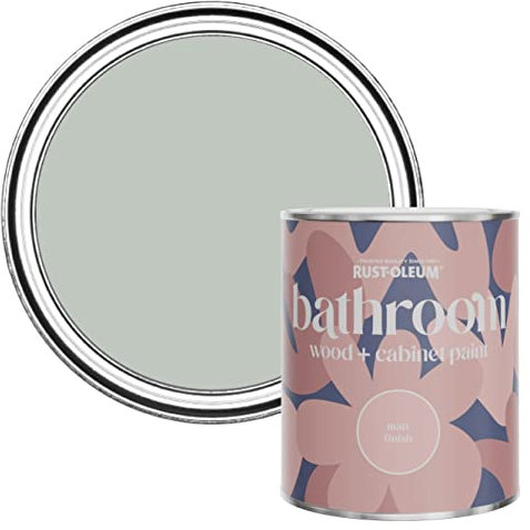 Rust-Oleum Green Moisture Resistant Bathroom Wood and Cabinet Paint in Matt Finish - CHALK GREEN 750ML