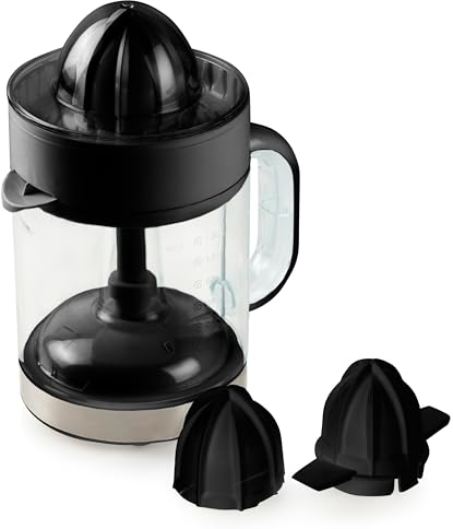 DOMO DO9235J Presse-agrumes 1,2 l noir/argent
