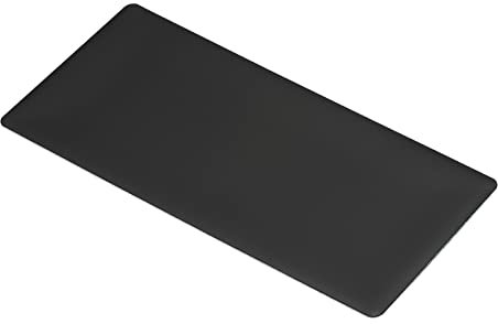 PATIKIL 10 x 5 cm metallnamnplatta, 10-pack anodiserat aluminium självhäftande skylt tagg personlig anpassad graverad tom platta för gör-det-själv lasertryck, svart