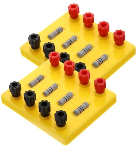 KOMBIUDA 2 Stück Festwertwiderstände Experimentierwiderstand Für Physikunterricht Elektrizitätsexperimente Mit Langlebiger Verarbeitung