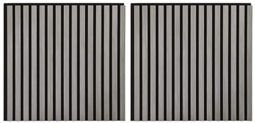 vidaXL Akustik Wandpaneele 2 STK. Lamellen 60,5x60 cm Eichenfurnier, Akustikpaneele, Wand Akustikpaneele, Lamellen Akustik Paneelen, Akustik Paneele