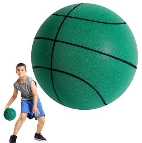 Huitrcrio Silent Pallacanestro, Ba-LL-on Silenzioso Basket, 2025 Nuovo Pallacanestro Indoor Silenzioso, Ba-LL-on Schiuma Allenamento Ad Alta Densità Non Rivestito, Dimensione 3# 5# 7#