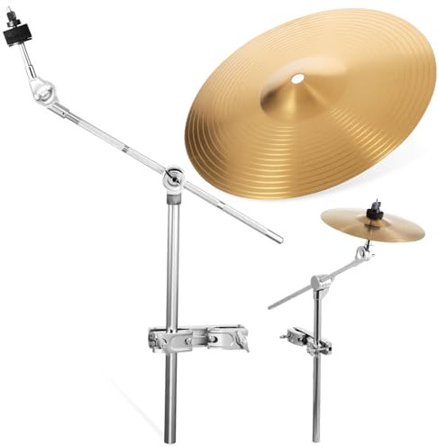 Kisangel Platillo Splash Soporte Para Batería Platillo De Práctica Para Kit De Batería Para Principiantes Y Profesionales