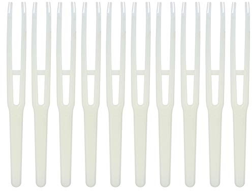 Strumenti per l'apicoltura di pinzette anticonceli per l'apicoltura strumento di allevamento a regina attrezzatura per apicoltura per apicoltori in plastica 11,3x1,2 cm 10pcs