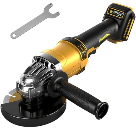 Brushless Angle Grinder for DEWALT 20V Battery (Tool Only) – 125mm 10,000RPM Cordless Grinder with M14 Spindle, 3-Speed Settings & Metal Spark Guard (Battery & Disc Not Included)