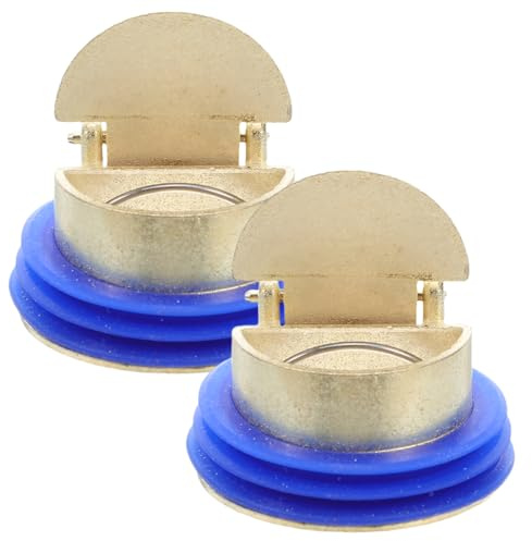 MAGICLULU 2Pcs Shower Drain Backflow Preventer – Copper Alloy Non-Return Drain Valve, Anti-Odour One-Way Floor Insert for Bathroom, Kitchen, Sink & Shower Trap – Universal Fit