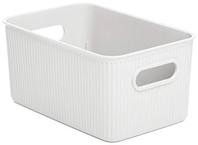 TATAY 7010201 Aufbewahrungsbox Baobab, 5L Kapazität, Polypropylen, BPA frei, Pergamon Weiß. Maßnahmen 18,1 x 27,2 x 13 cm