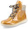 Rieker Damen Schnürstiefeletten Z4206, Frauen Schnürboots,Stiefeletten,Halbstiefel,Reißverschluss, gelb, 40