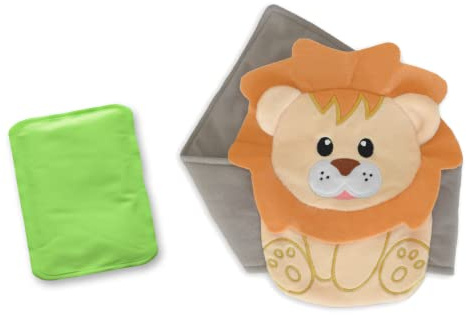 Baby Colic, Gas and Upset Stomach Relief – Belly Hugger – A Soothing Warmth Combined with Gentle Compression (Lion) | Belly Hugger - Infant Swaddling Belly Belt, Heating Pad for Fussy Infants