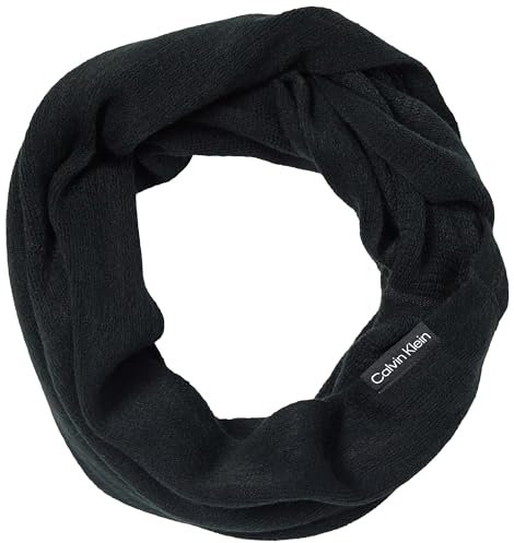 Calvin Klein Damen Warm Cold Weather Loop Scarf Schal, Schwarz, Einheitsgröße