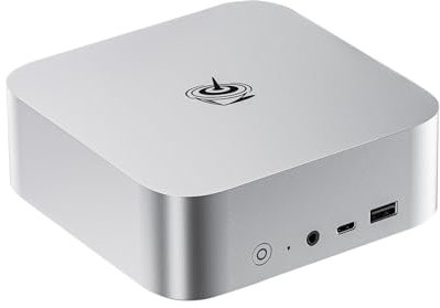 Beelink Mini PC SER8, AMD Ryzen 7 8745HS(8C/16T, up to 4.9GHz), 24GB DDR5 RAM 1TB M.2 PCIe4.0 SSD, 4K Triple Display, USB4, HDMI2.1, DP1.4, BT5.2, WiFi6, 2.5G LAN, Mini Gaming Computer Win11 Pro