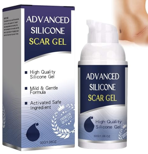 Gel de Cicatrice en Silicone, Gel de Réparation, Gel de Réparation de Cicatrice, Crème d'élimination des Cicatrices, Crème de Cicatrice Avancée pour Toutes les Cicatrices Anciennes et Nouvelles, 30g
