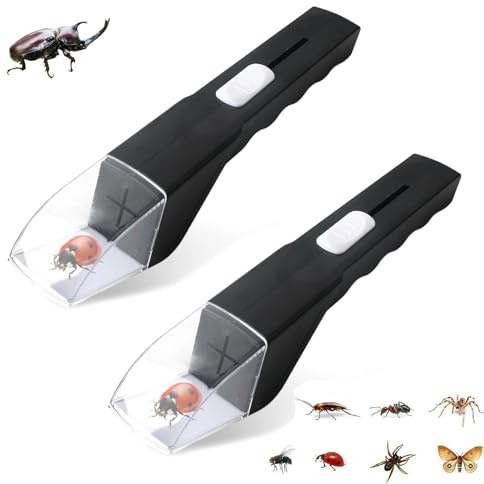 2-pack insektsfångare levande, spindelfångare med genomskinligt HD-fönster