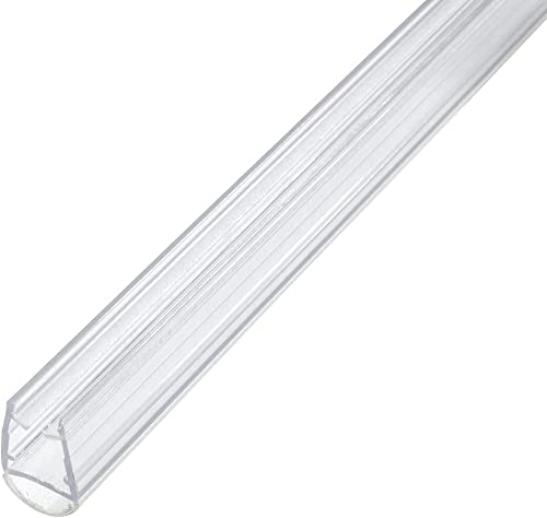 Amig - Junta de Cierre de Cristal con Pared Mod.230 para Vidrios de Espesor 6 a 8 mm, Perfil de Goma para Sellado o Estanqueidad Ideal de Mamparas de Ducha o Bañera, Pieza de 2 Metros, Transparente