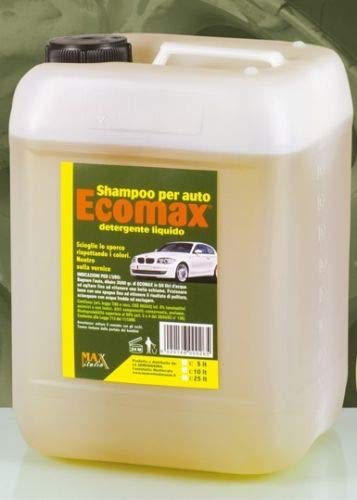 Shampoo auto detergente liquido Ecomax Professionale Autoasciugante (1 Tanica da 5 Litri)