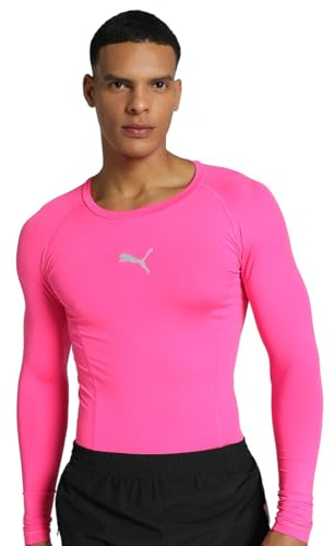 Puma Liga Baselayer tee LS Camiseta, Unisex Adulto, Fluo Pink, XL