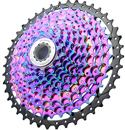 VG Sports 8/9/10/11/12-Gang-Fahrradkassette für Mountainbike, 11-40T/11-42T/11-46T/11-50T/11-52T MTB-Kassette, leichte Aluminiumhalterungskassette