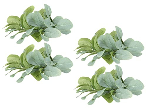 Kerzenringe Kleine Künstliche Kränze Tropfenfänger: 4Stücke Dekokränze Dekorative Kerzenkränze für Kommunion Taufe Hochzeiten Stabkerzen Tropfschutz