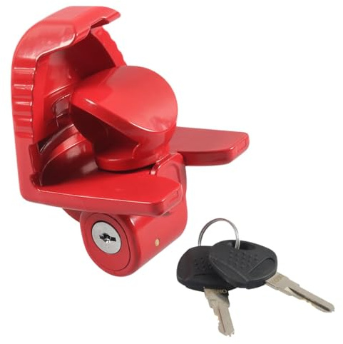 Verrou d'attelage de remorque de camping-car - Kit de verrouillage réglable pour caravane - Serrures d'attelage avec clé - Accessoires de camping-car pour caravane et camping-car
